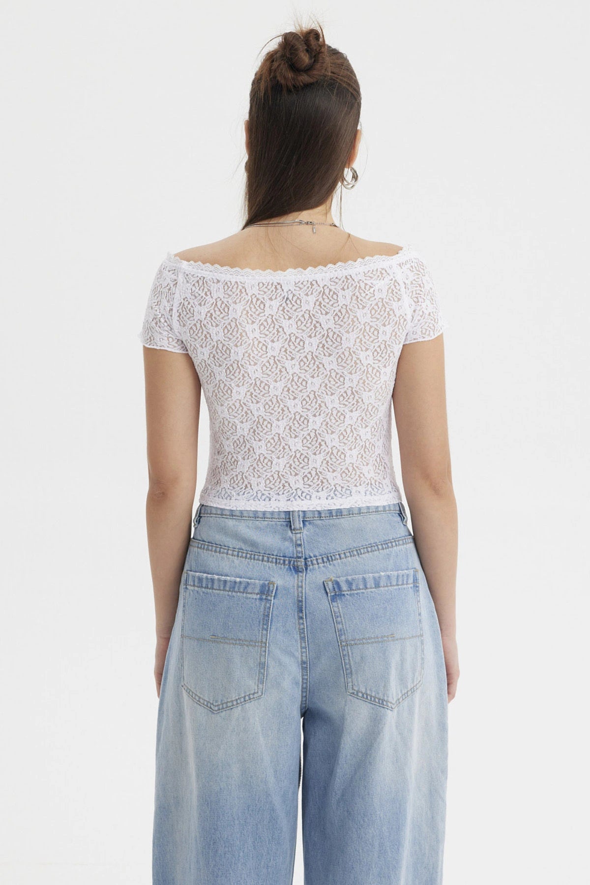 Polera Mujer Bardot Blanco