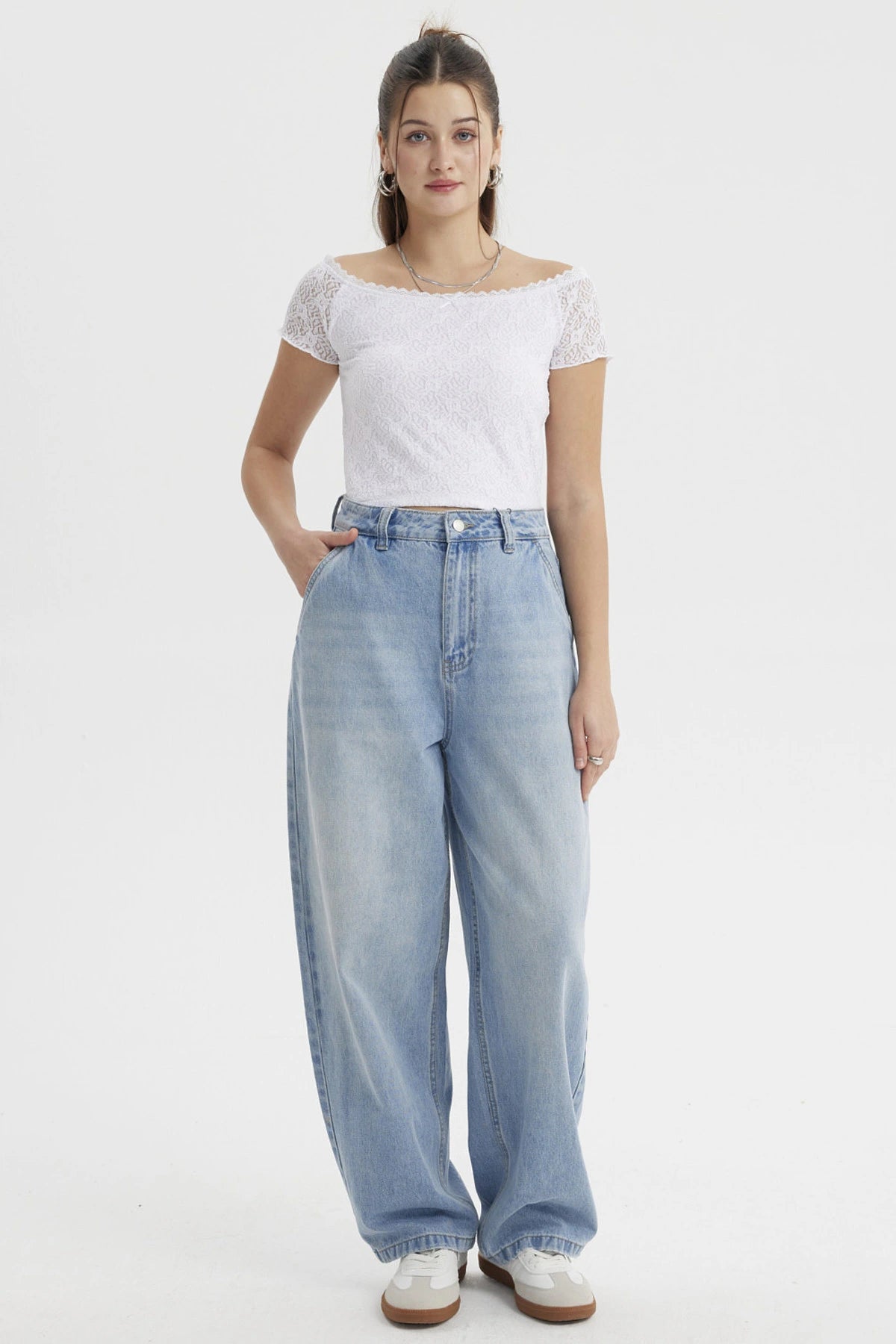 Polera Mujer Bardot Blanco