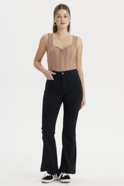 Polera Mujer Textura Café