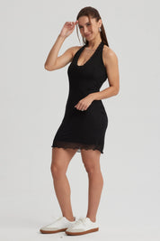 Vestido Mujer Corto Negro