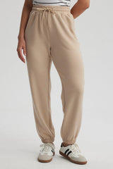 Pantalón Buzo Mujer Jogger Beige