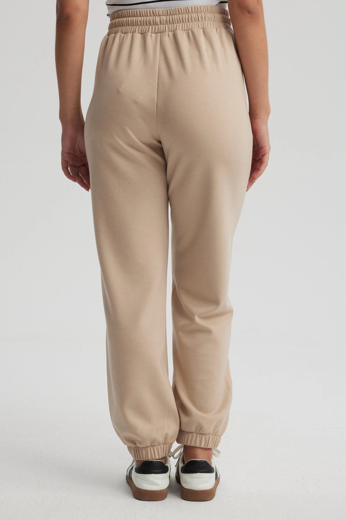 Pantalón Buzo Mujer Jogger Beige