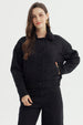 Chaqueta Mujer Estilo Polar Negro