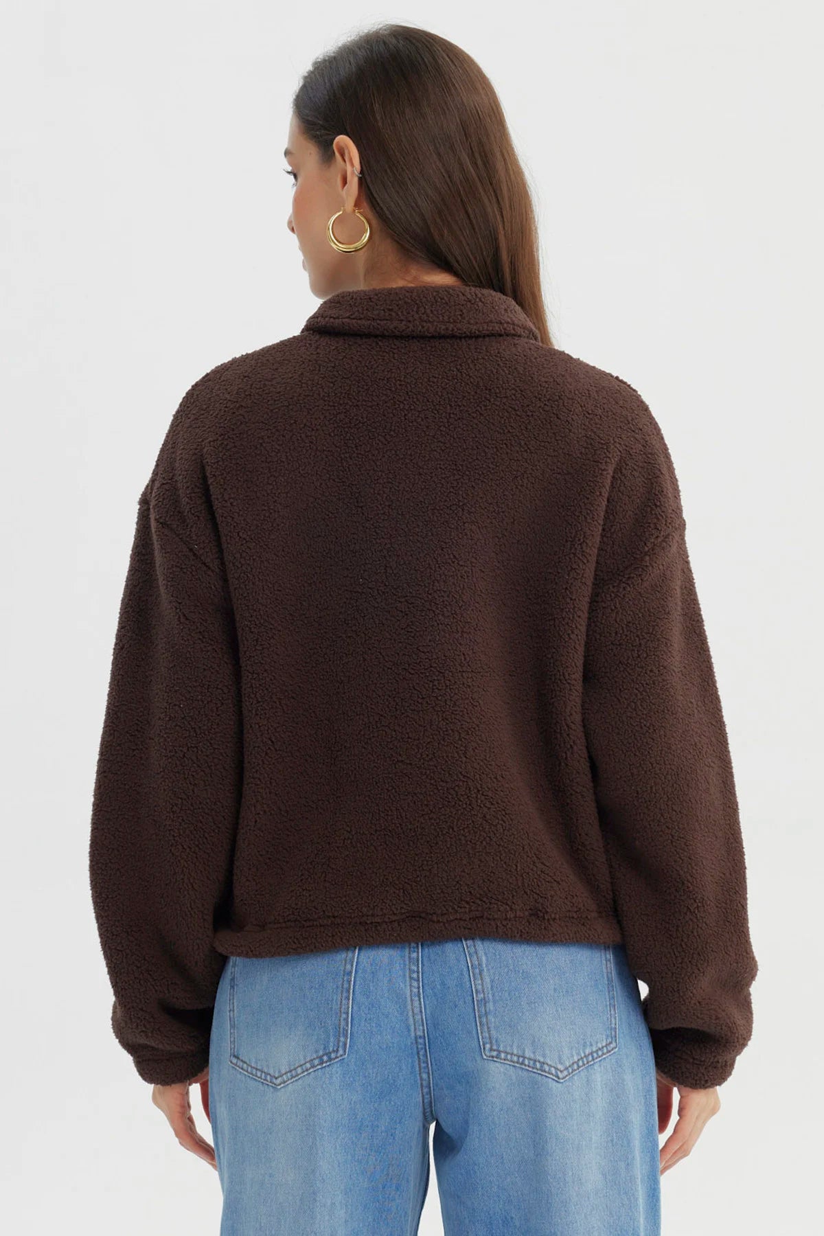 Polar Mujer Hoodie Chocolate