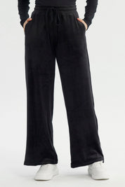 Pantalón Buzo Mujer Wide Leg Negro