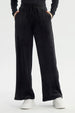 Pantalón Buzo Mujer Wide Leg Negro