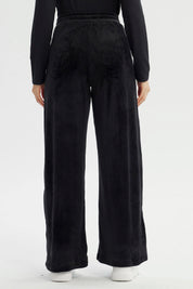 Pantalón Buzo Mujer Wide Leg Negro