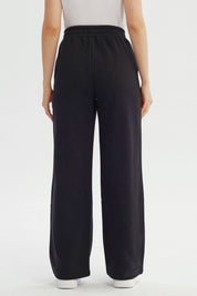 Pantalón Buzo Mujer Wide Leg Negro