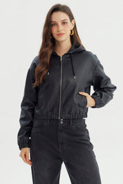 Chaqueta Mujer Regular Negro