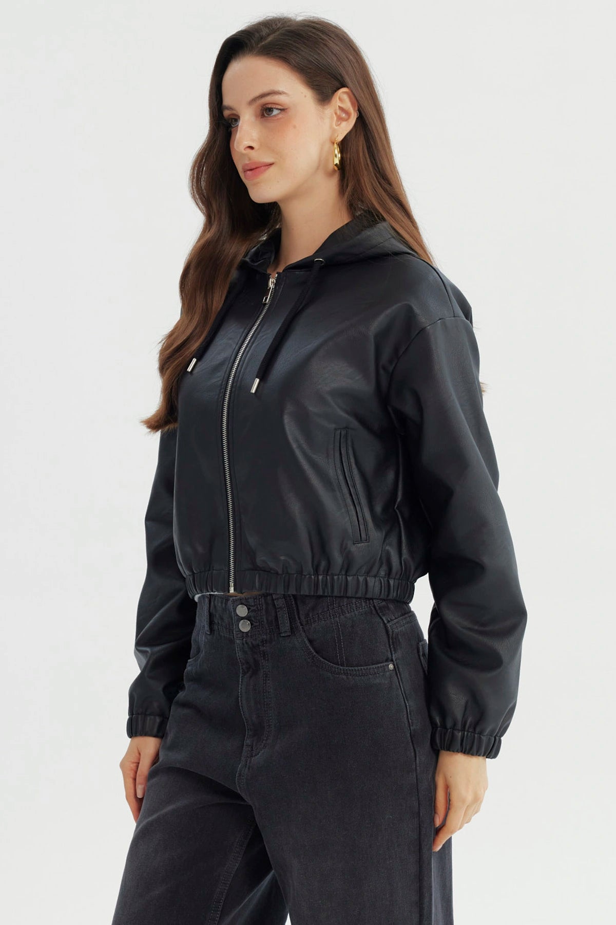 Chaqueta Mujer Regular Negro