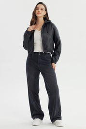 Chaqueta Mujer Regular Negro