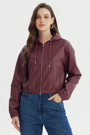 Chaqueta Mujer Regular Burdeo