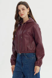Chaqueta Mujer Regular Burdeo