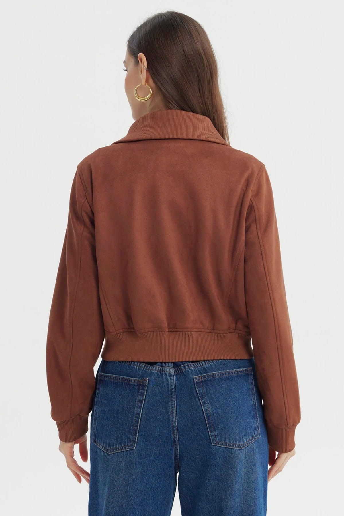 Chaqueta Mujer Slim Camel