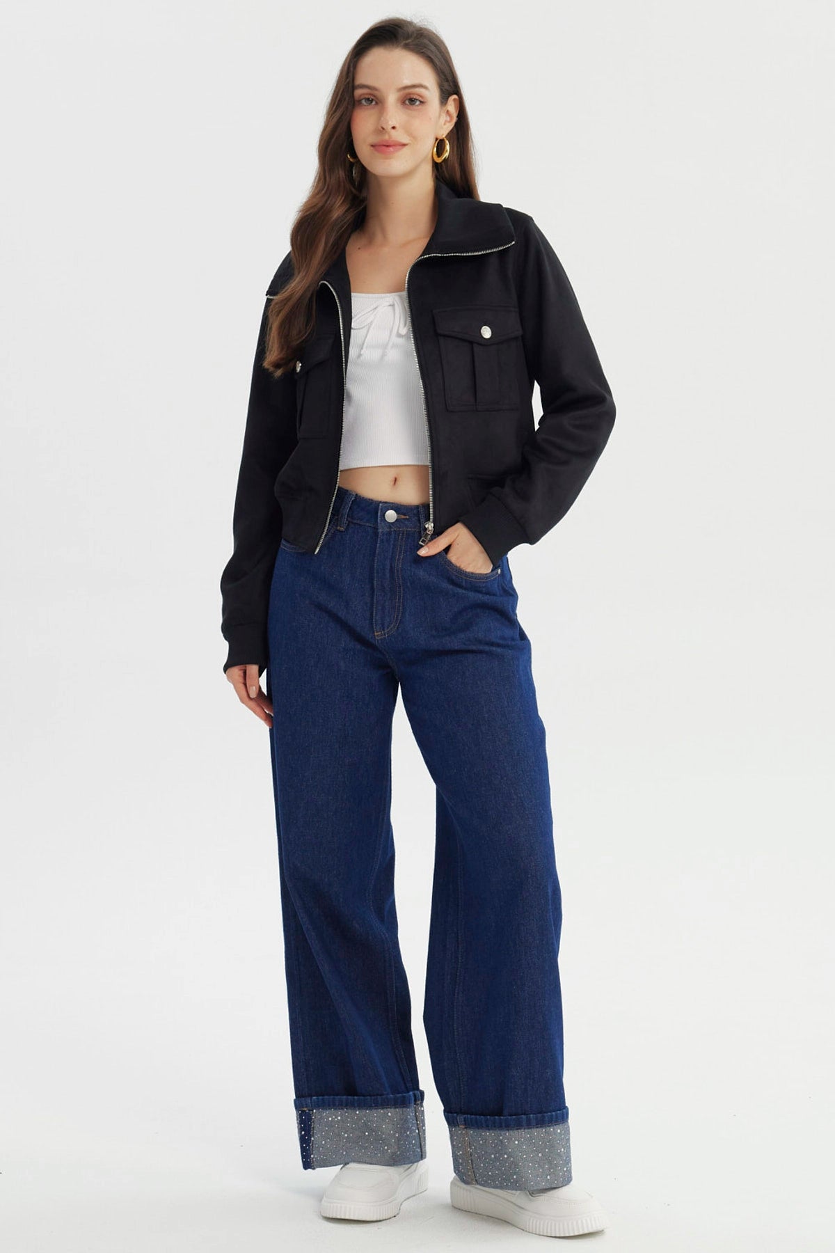 Chaqueta Mujer Slim Negro