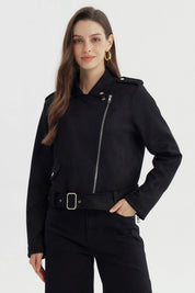 Chaqueta Mujer Regular Negro