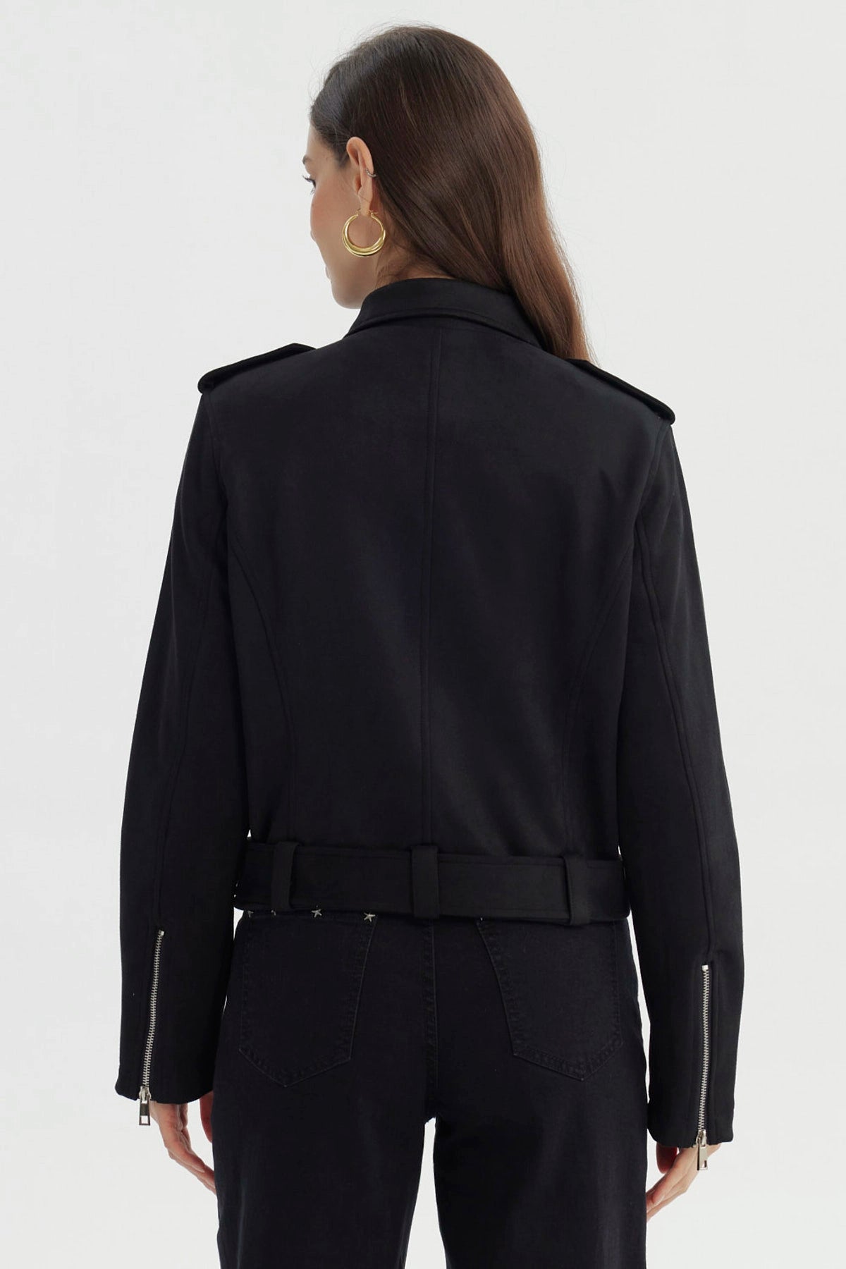 Chaqueta Mujer Regular Negro