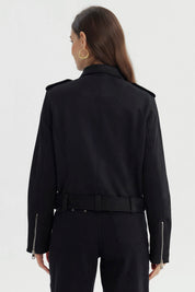 Chaqueta Mujer Regular Negro