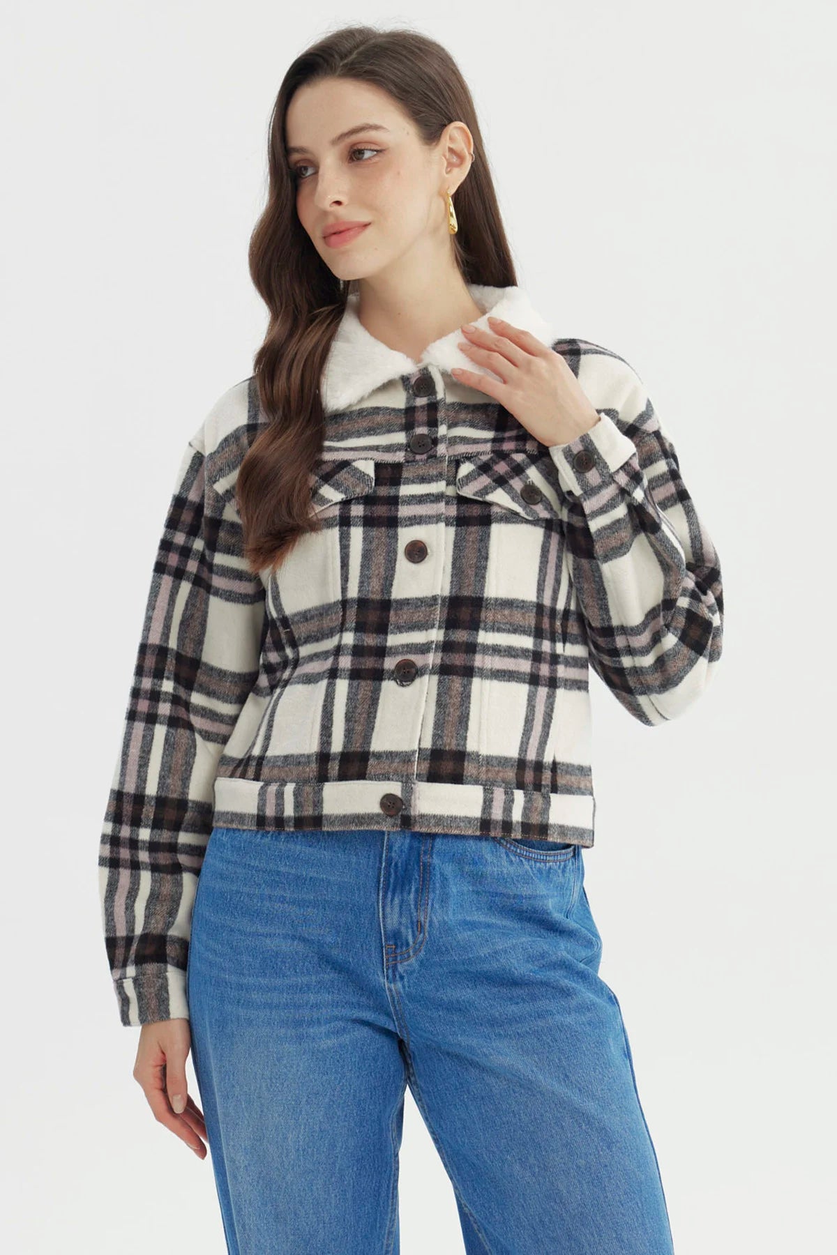Chaqueta Mujer Slim Gris