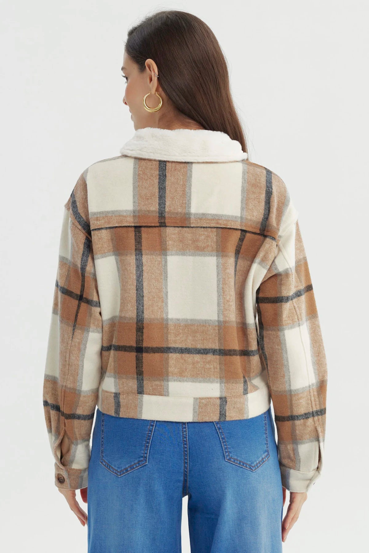 Chaqueta Mujer Slim Beige