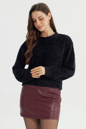 Sweater Mujer Regular Negro