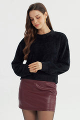 Sweater Mujer Regular Negro