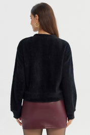 Sweater Mujer Regular Negro