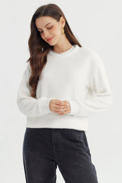 Sweater Mujer Regular Crudo