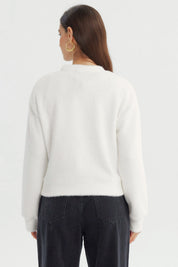 Sweater Mujer Regular Crudo