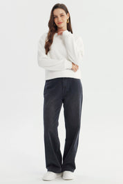 Sweater Mujer Regular Crudo