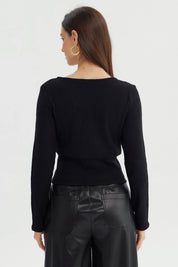 Sweater Mujer Slim Negro