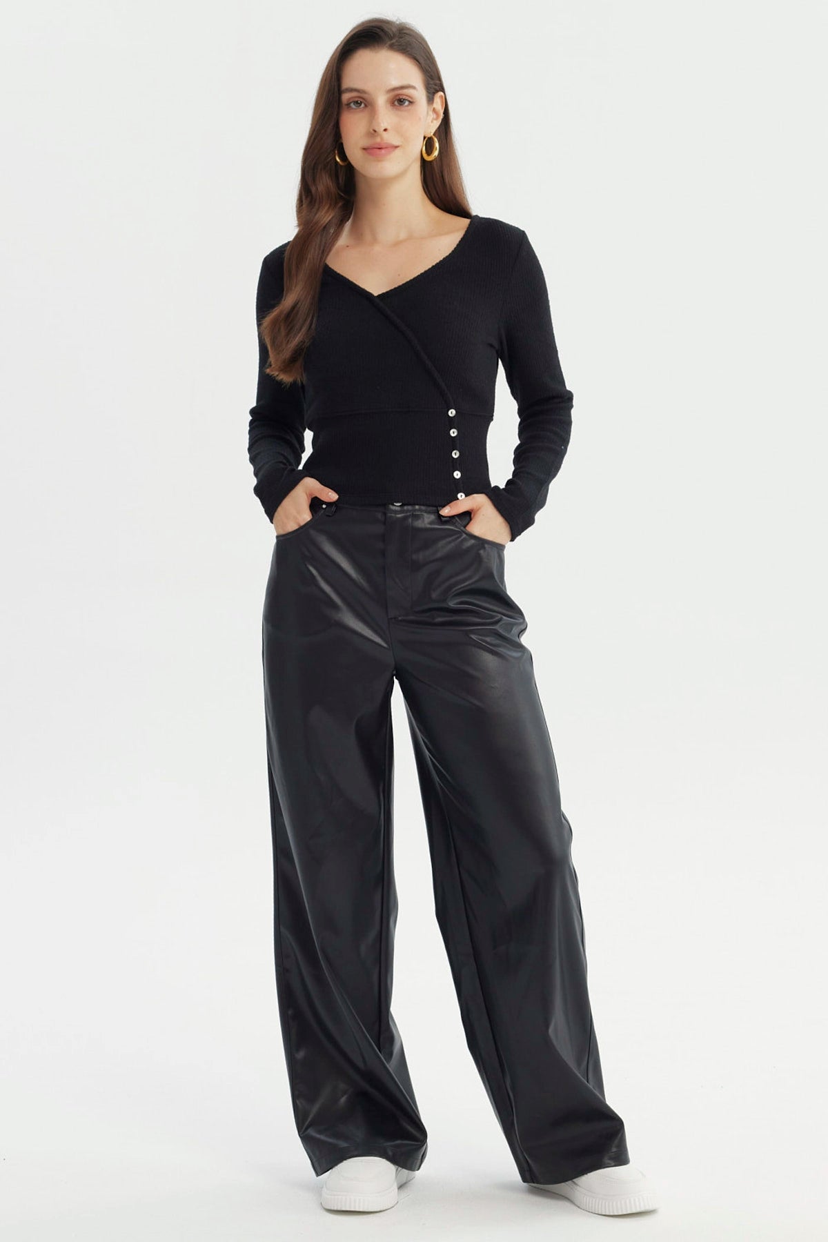 Sweater Mujer Slim Negro