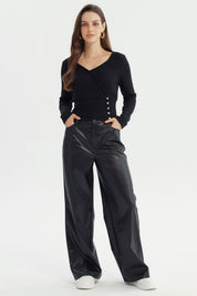 Sweater Mujer Slim Negro