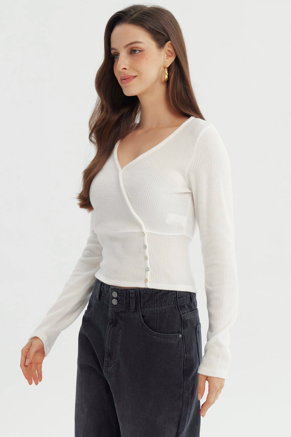 Sweater Mujer Slim Crudo