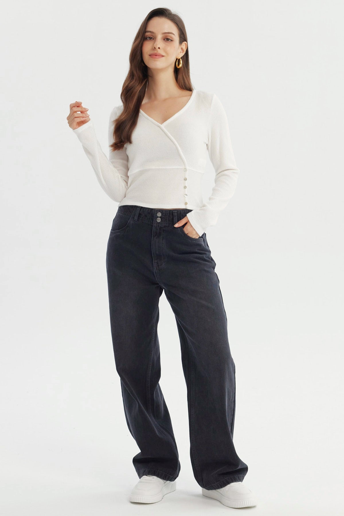 Sweater Mujer Slim Crudo