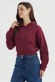 Polerón Mujer Regular Burdeo