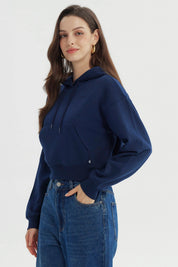 Polerón Mujer Regular Azul