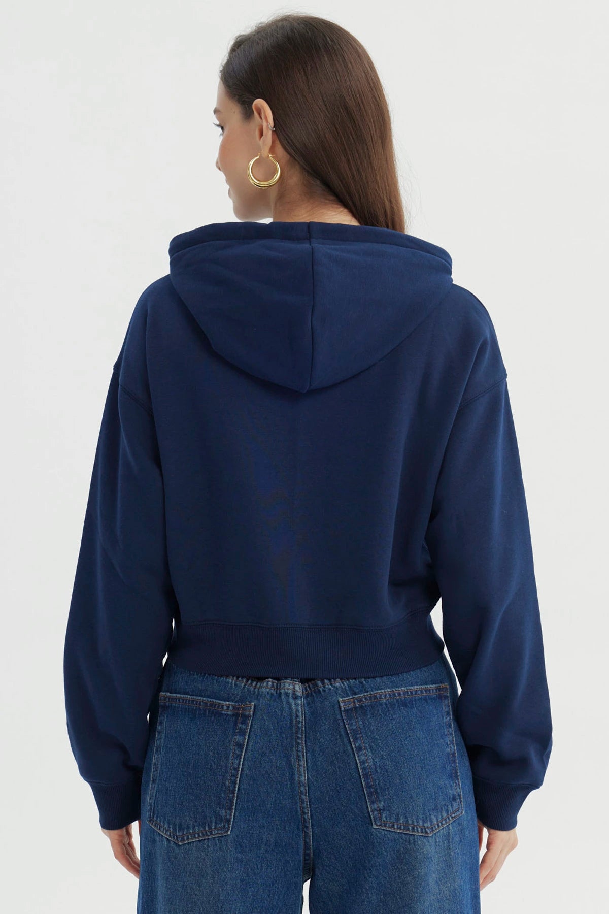 Polerón Mujer Regular Azul