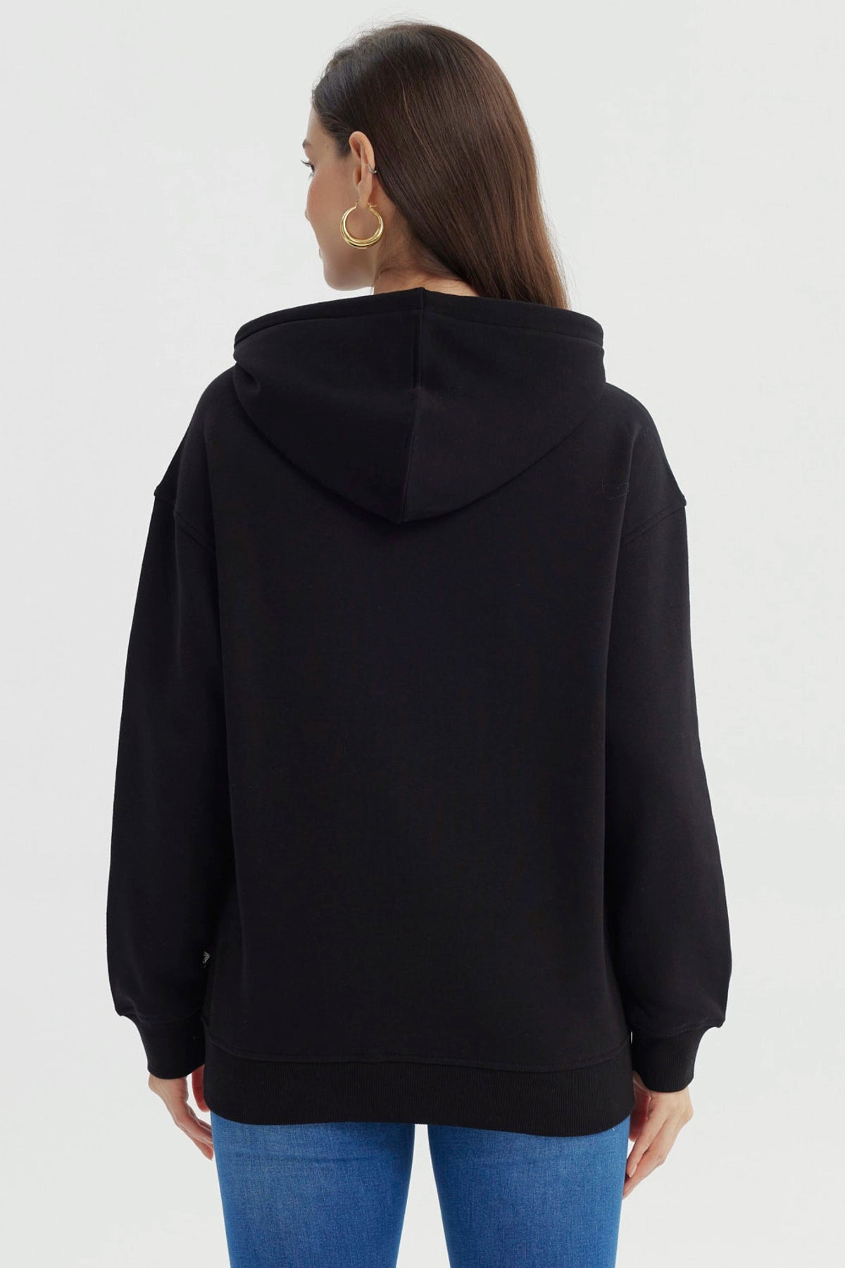 Polerón Mujer Slim Negro