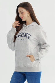 Polerón Mujer Slim Gris Melange