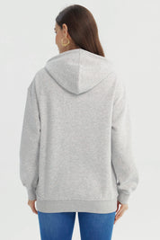 Polerón Mujer Slim Gris Melange