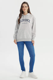 Polerón Mujer Slim Gris Melange