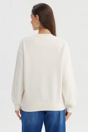 Polerón Mujer Classic Crema
