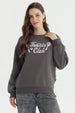 Polerón Mujer Classic Gris Oscuro