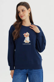 Polerón Mujer Classic Azul