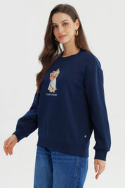 Polerón Mujer Classic Azul