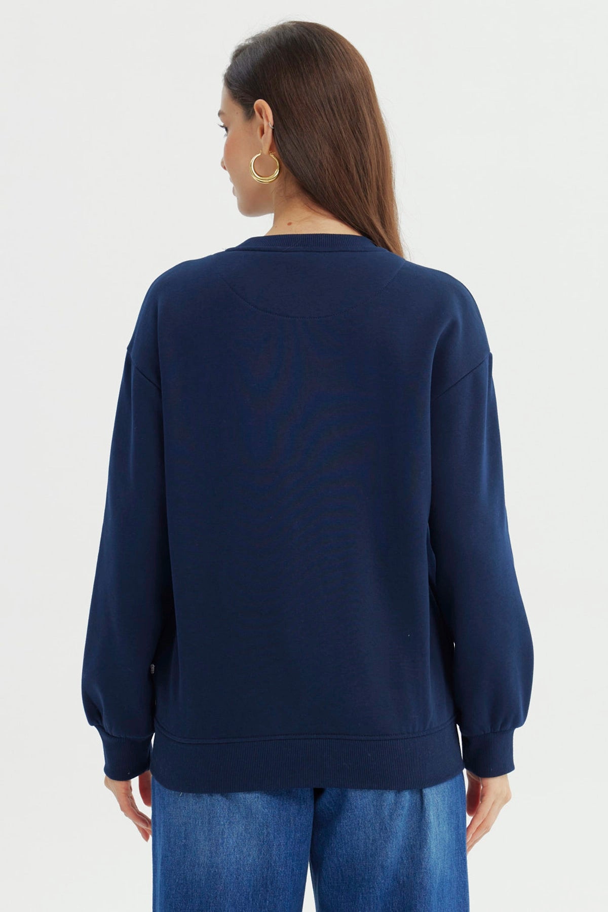 Polerón Mujer Classic Azul