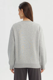 Polerón Mujer Classic Gris Melange
