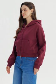 Polerón Mujer Classic Burdeo