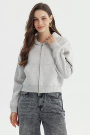 Polerón Mujer Classic Gris Melange